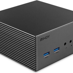 LINDY DST-Pro 101 - Dockingstation - für Laptop - USB-C 3,2 Gen 1 / Thunderbolt 3 / Thunderbolt 4 - 2 x HDMI, DP - 1GbE - 100 Watt (43378)