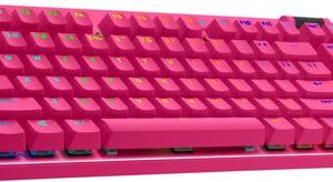 Logitech G PRO X TKL Tastatur Gaming RF Wireless + Bluetooth QWERTZ Deutsch Magenta (920-012155)