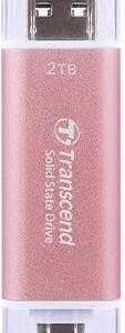 Transcend ESD310P - SSD - 2TB - extern (tragbar) - USB 3,2 Gen 2x1 (USB-C Steckverbinder) - pink (TS2TESD310P)