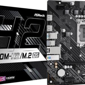 ASRock H610M-H2/M.2 D5 - Motherboard - micro ATX - LGA1700-Sockel - H610 Chipsatz - USB 3,2 Gen 1 - Gigabit LAN - Onboard-Grafik (CPU erforderlich) - HD Audio (8-Kanal) (90-MXBML0-A0UAYZ)