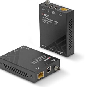 LINDY - Sender und Empfänger - KVM-/Audio-/USB-Extender - über CAT 6 - USB - bis zu 70 m (39383)