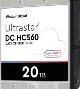 WD Ultrastar DC HC560 WUH722020BL5201 - Festplatte - verschlüsselt - 20TB - intern - 3,5" (8,9 cm) - SAS - 7200 rpm - Puffer: 512MB - Self-Encrypting Drive (SED) (0F38651)