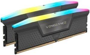CORSAIR Vengeance RGB - DDR5 - Kit - 32GB: 2 x 16GB - DIMM 288-PIN - 3000 MHz / PC5-48000 - CL36 - Grau (CMH32GX5M2E6000Z36)