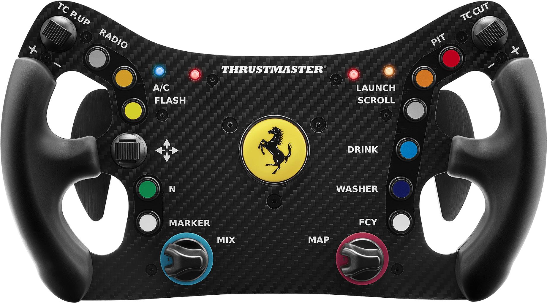 Thrustmaster Ferrari 488 GT3 - Steuerrad - PC - D-Pad - Menü-Taste - Modus-Taste - Schaltfläche Start - Analog / Digital - Kabelgebunden - Schwarz (4060263)