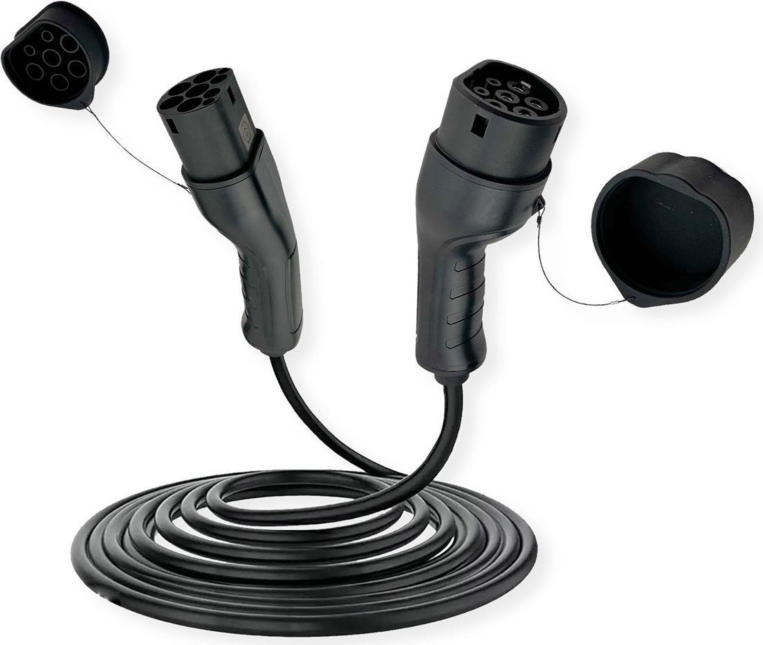 ROLINE EV-Ladekabel Typ2 1-Ph. 32A 7.4kW 7.5m (19.08.0007)