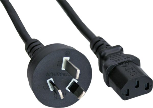 InLine 35er Bulk-Pack Netzkabel Netzstecker Australien auf Kaltgerätestecker C13 - Kabel - Strom/Netzteil - 1,8 m - 3-polig - IEC (B-16652D)