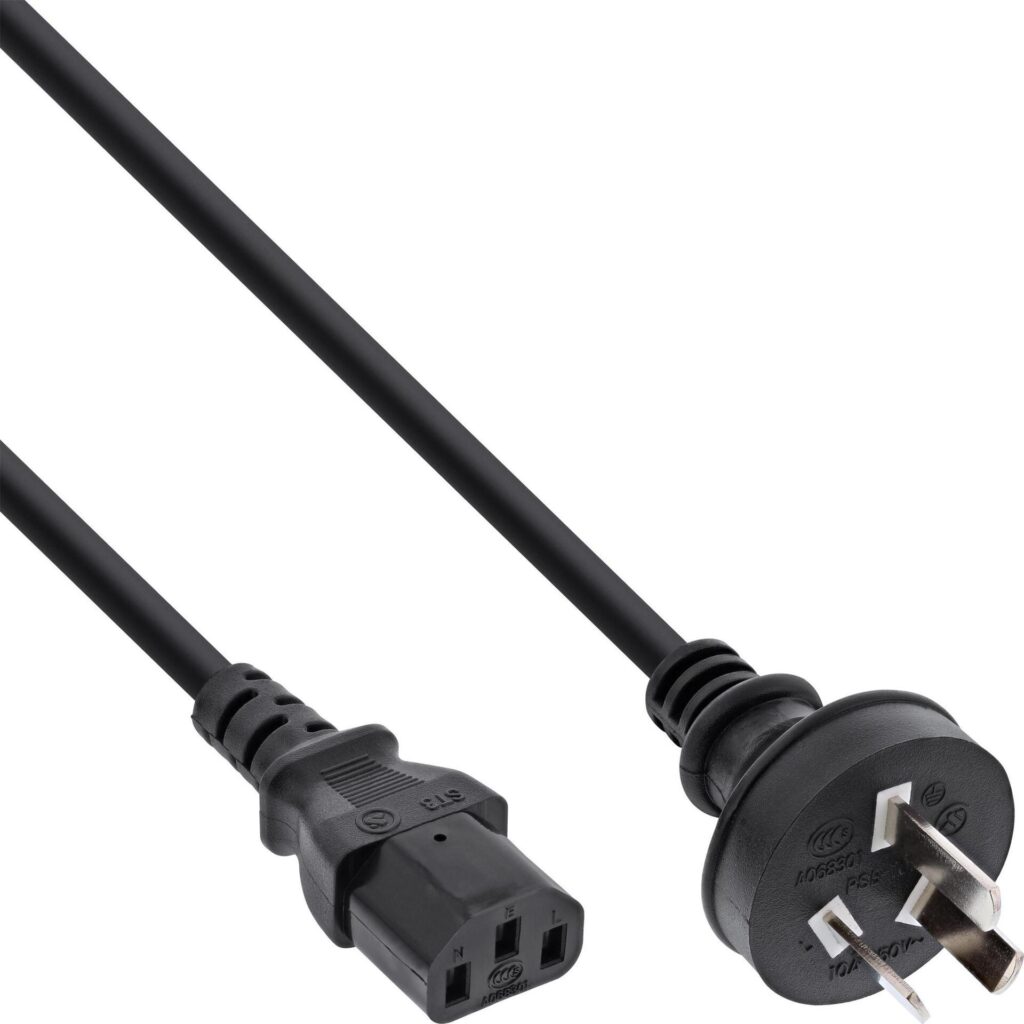 InLine 35er Bulk-Pack Netzkabel Netzstecker China auf Kaltgerätestecker C13 1 - Kabel - Strom/Netzteil - 1,8 m - 3-polig (B-16652F)