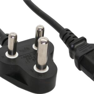 InLine 35er Bulk-Pack Netzkabel Netzstecker Südafrika 5A Typ D auf - Kabel - Strom/Netzteil - 1,8 m - 3-polig (B-16652R)