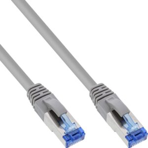 InLine 25er Bulk-Pack Patchkabel S/FTP PiMf Cat.6A 500MHz halogenfrei Kupfer - Kabel - Netzwerk - SFTP - 3 m - low-smoke - zero-halogen - halogenfrei - Kupferdraht - IEC (B-76803)
