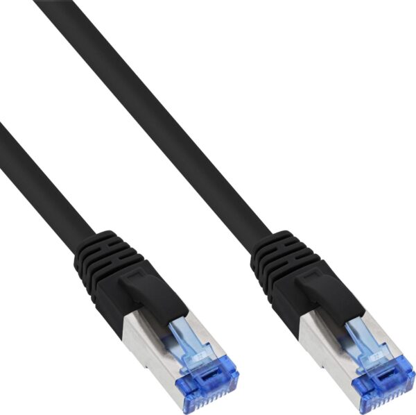 InLine 25er Bulk-Pack Patchkabel S/FTP PiMf Cat.6A 500MHz halogenfrei Kupfer - Kabel - Netzwerk - SFTP - 3 m - low-smoke - zero-halogen - halogenfrei - Kupferdraht - IEC (B-76803S)