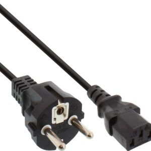 InLine 40er Bulk-Pack Netzkabel Schutzkontakt gerade auf Kaltgerätestecker C13 - Kabel - Strom/Netzteil - 1,5 m (B-16651A)
