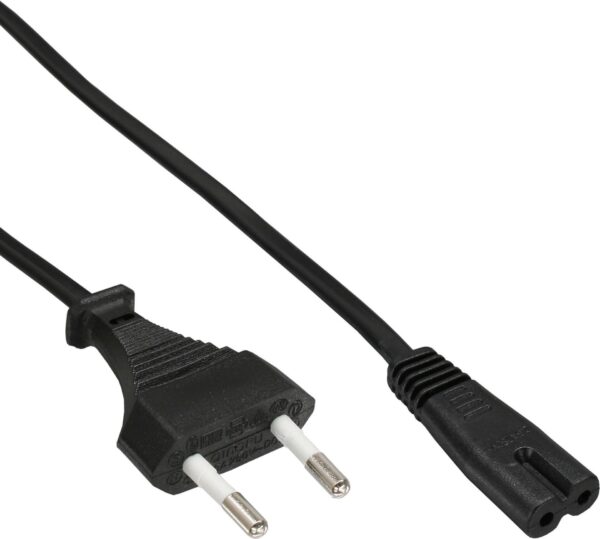 InLine 70er Bulk-Pack Netzkabel Netzstecker auf Euro 8 C7 Stecker 1 - Kabel - Strom/Netzteil - 1,5 m (B-16654S)