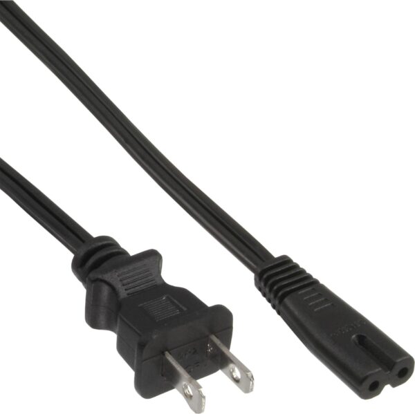 InLine 65er Bulk-Pack Netzkabel Netzstecker USA auf Euro 8 C7 Stecker 1 - Kabel - Strom/Netzteil - 1,8 m - 2-polig (B-16654U)
