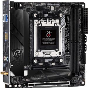 ASRock A620I LIGHTNING WIFI - Motherboard - Mini-ITX - Socket AM5 - AMD A620 Chipsatz - USB-C 3,2 Gen2, USB-C 3,2 Gen 1, USB 3,2 Gen 1, USB 3,2 Gen 2 - 2,5 Gigabit LAN, Wi-Fi, Bluetooth - Onboard-Grafik (CPU erforderlich) - High Definition Audio (7,1-Channel) (90-MXBMN0-A0UAYZ)