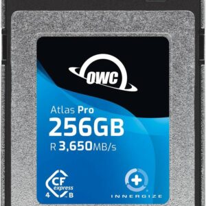 OWC Atlas Pro - 256 GB - CFexpress - 3650 MB/s - 3000 MB/s - Schutz vor elektrostatischer Entladung (ESD) - Schlagfest - Schockresistent - UV-beständig,... - Schwarz - Blau (OWCCFXB4P00256)