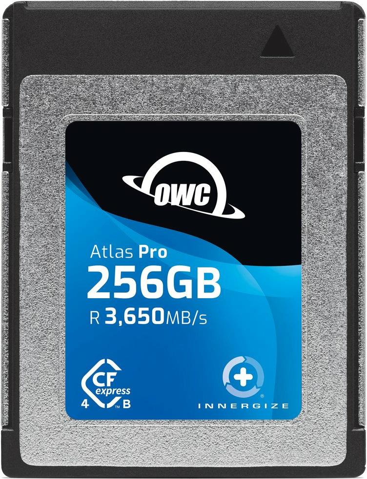OWC Atlas Pro - 256 GB - CFexpress - 3650 MB/s - 3000 MB/s - Schutz vor elektrostatischer Entladung (ESD) - Schlagfest - Schockresistent - UV-beständig,... - Schwarz - Blau (OWCCFXB4P00256)