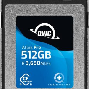 OWC Atlas Pro - 512 GB - CFexpress - 3650 MB/s - 3000 MB/s - Schutz vor elektrostatischer Entladung (ESD) - Schlagfest - Schockresistent - UV-beständig,... - Schwarz - Blau (OWCCFXB4P00512)