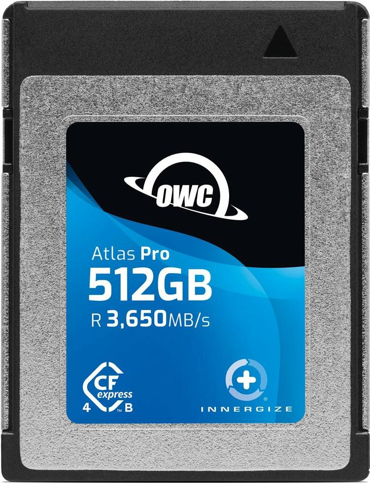 OWC Atlas Pro - 512 GB - CFexpress - 3650 MB/s - 3000 MB/s - Schutz vor elektrostatischer Entladung (ESD) - Schlagfest - Schockresistent - UV-beständig,... - Schwarz - Blau (OWCCFXB4P00512)