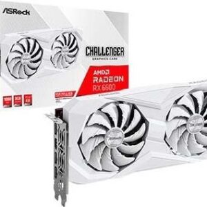 ASRock Challenger Radeon RX 6600 8GB - Grafikkarten - Radeon RX 6600 - 8GB GDDR6 - PCIe 4,0 - HDMI, 3 x DisplayPort - weiß (90-GA4UZZ-00UANF)