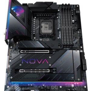 ASRock Phantom Gaming Z790 NOVA WiFi - Motherboard - ATX - LGA1700-Sockel - Z790 Chipsatz - USB 3,2 Gen 1, USB 3,2 Gen 2, USB-C 3,2 Gen 2x2, USB-C 3,2 Gen 1 - 2,5 Gigabit LAN, Wi-Fi 7, Bluetooth - Onboard-Grafik (CPU erforderlich) - HD Audio (8-Kanal) (90-MXBMB0-A0UAYZ)