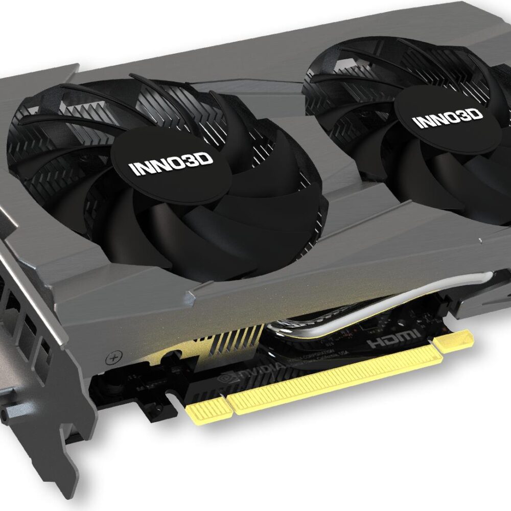 InnoVISION Inno3D GeForce RTX 3050 TWIN X2 OC - Grafikkarten - GF RTX 3050 - 8GB GDDR6 - PCIe 4,0 - DisplayPort, HDMI, DVI - Box (N30502-08D6X-1711VA41)