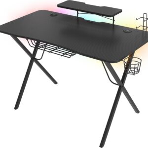 Genesis Gaming Tisch HOLM 300 RGB schwarz (120cm x 75cm) (NDS-1550)