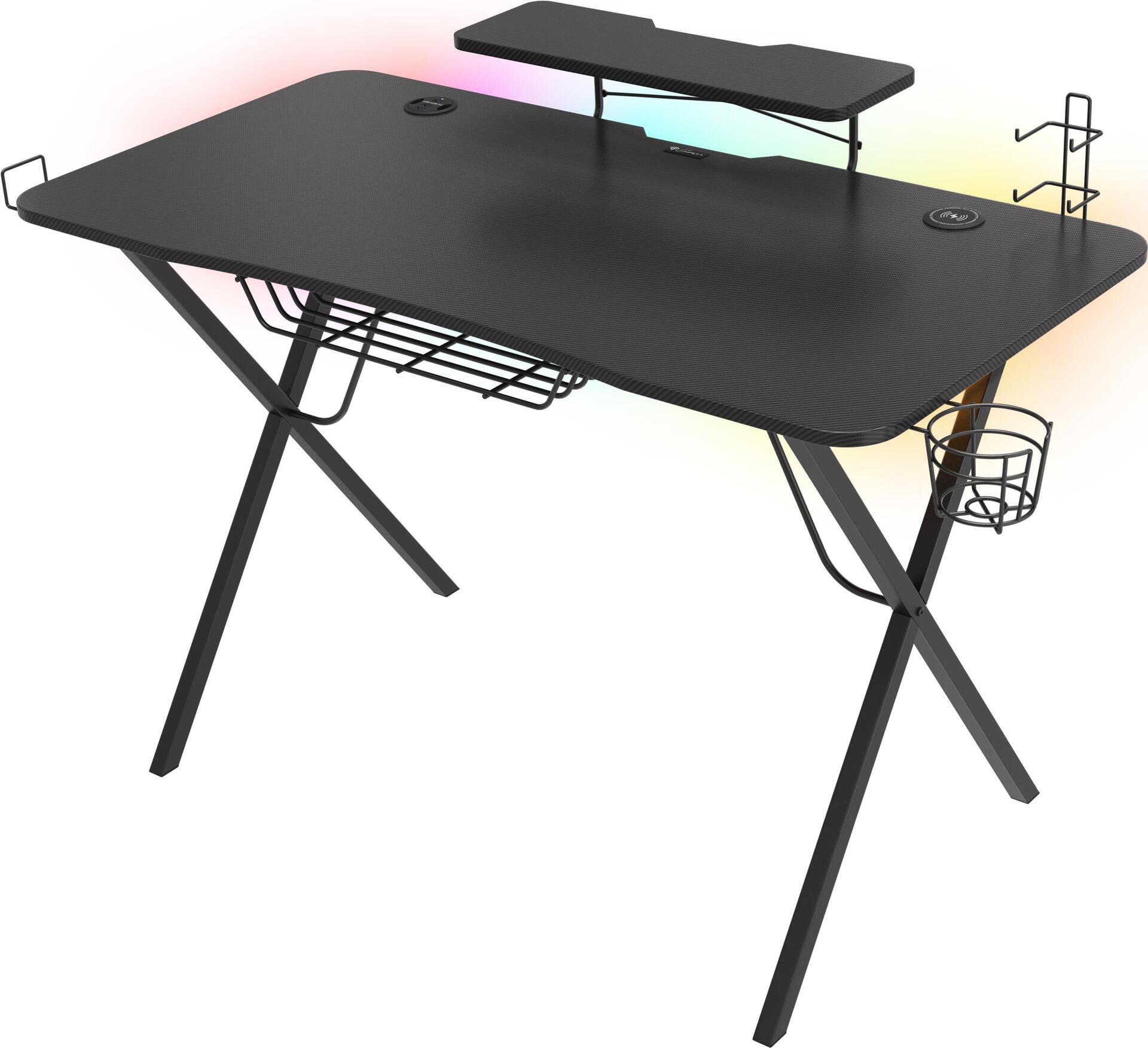 Genesis Gaming Tisch HOLM 300 RGB schwarz (120cm x 75cm) (NDS-1550)
