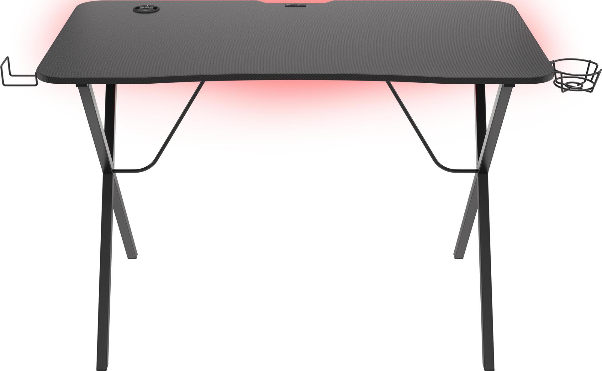 Genesis Gaming Tisch HOLM 200 RGB schwarz (113cm x 75cm) (NDS-1606)