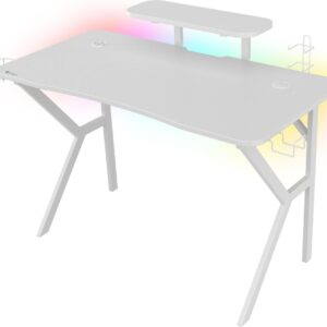 Genesis Gaming Tisch HOLM 320 RGB weiß (120cm x 75cm) (NDS-1802)
