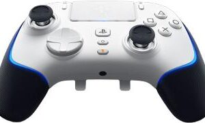 Razer Wolverine V2 Pro. Gerätetyp: Gamepad, Gamingplattformen unterstützt: PC, PlayStation 5, Gaming-Control Funktionsknöpfe: D-Pad, Menü-Taste. Übertragungstechnik: Verkabelt & Kabellos. Produktfarbe: Weiß. Energiequelle: Kabel/Batterie, Akku-/Batteriebetriebsdauer: 28 h. Unterstützte mobile Betriebssysteme: Android, iOS (RZ06-04710200-R3G1)