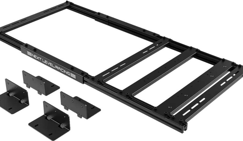 Next Level Racing - Racing simulator cockpit motion adapter frame - Kohlenstoffstahl, premium anodized aluminum - Schwarz (NLR-E043)