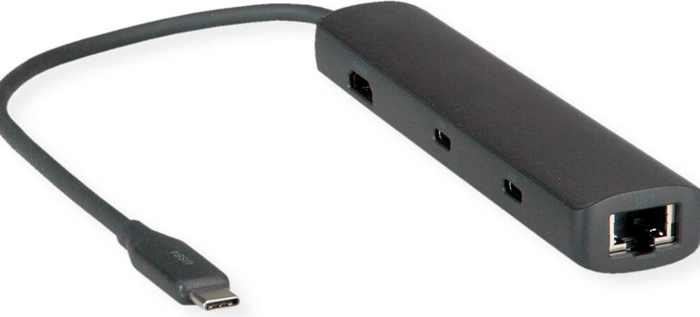 ROLINE USB4-C Dock HDMI+2.5GbE+ 2xA+1xC+1xC PD 40G 8K - Digital/Daten - Digital/Display/Video (12.02.1124)