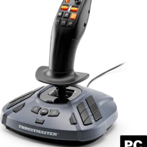 Thrustmaster SimTask FarmStick, Multifunktionaler Joystick für Farming. Gerätetyp: Joystick, Gamingplattformen unterstützt: PC, Gaming-Control Technologie: Analog / Digital. Übertragungstechnik: Kabelgebunden, Geräteschnittstelle: USB, USB-Stecker: USB Typ-A. Produktfarbe: Grau, Kompatibilität: T128, T248, Farming Simulator 22. Energiequelle: Kabel. Unterstützt Windows-Betriebssysteme: Windows 10, Windows 10 Education, Windows 10 Education x64, Windows 10 Enterprise, Windows 10... (2960889)