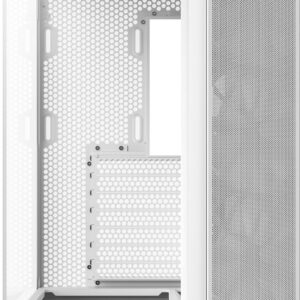 NZXT H series H6 Flow - Mid tower - ATX - Seitenteil mit Fenster (gehärtetes Glas) - keine Spannungsversorgung - Mattes Weiß - USB/Audio (CC-H61FW-01)