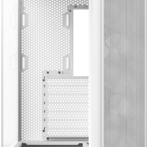 NZXT H series H6 Flow RGB - Mid tower - ATX - Seitenteil mit Fenster (gehärtetes Glas) - keine Spannungsversorgung - Mattes Weiß - USB/Audio (CC-H61FW-R1)