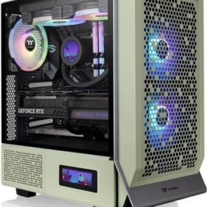 Thermaltake Ceres 300 TG ARGB - Mid tower - E-ATX - Seitenteil mit Fenster (gehärtetes Glas) - keine Spannungsversorgung (PS/2) - Matcha Green - USB/Audio (CA-1Y2-00MEWN-00)