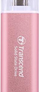Transcend ESD300P - SSD - 1 TB - extern (tragbar) - USB 3.2 Gen 2x1 (USB-C Steckverbinder) - Rosy Pink (TS1TESD300P)