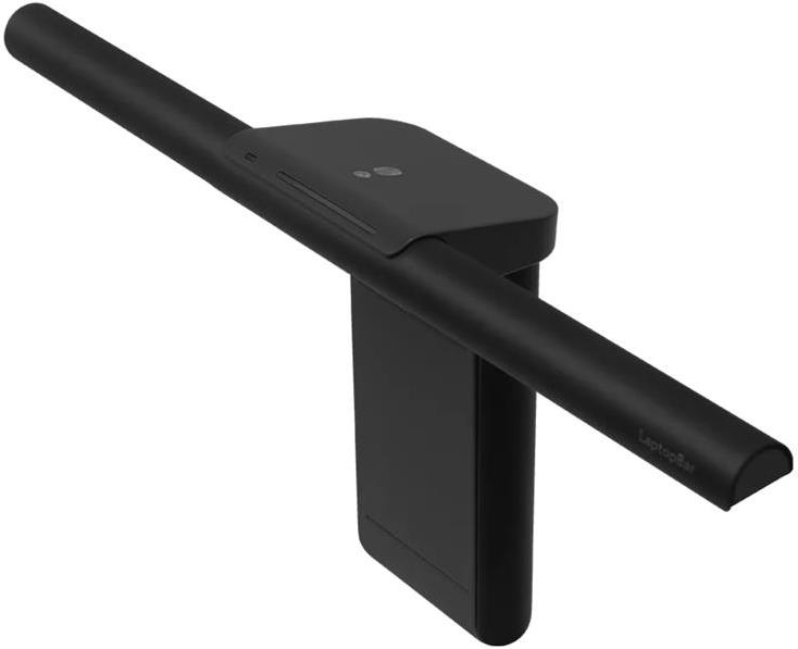 BenQ LaptopBar Monitor-Leuchte für Laptop, automatische Dimmfunktion, einstellbare Farbtemperatur mit 7 Stufen, Laptoplicht mit Powerbank, USB Lampe (schwarz) (9H.W4EWT.ES3)