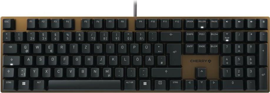 CHERRY KC 200 MX Tastatur USB QWERTZ Deutsch Schwarz - Bronze (G80-3950LIBDE-2)