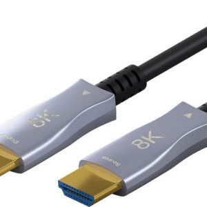 Goobay 65558 HDMI-Kabel 100 m HDMI Typ A (Standard) Schwarz - Grau (65565)