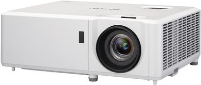 Ricoh PJ WUL5860. Projektorhelligkeit: 4000 ANSI Lumen, Projektionstechnologie: DLP, native Auflösung des Projektors: WUXGA (1920x1200). Typ der Lichtquelle: Laser, Lebensdauer der Lichtquelle: 20000 h. Fokus: Manuell, Brennweitenbereich: 12.815 - 16.74 mm, Blendenbereich (F-F): 1,94 - 2,23. Serielle Schnittstelle: RS-232C, HDMI-Version: 1.4/2.0. Ethernet LAN Datentransferraten: 10,100 Mbit/s (432482)