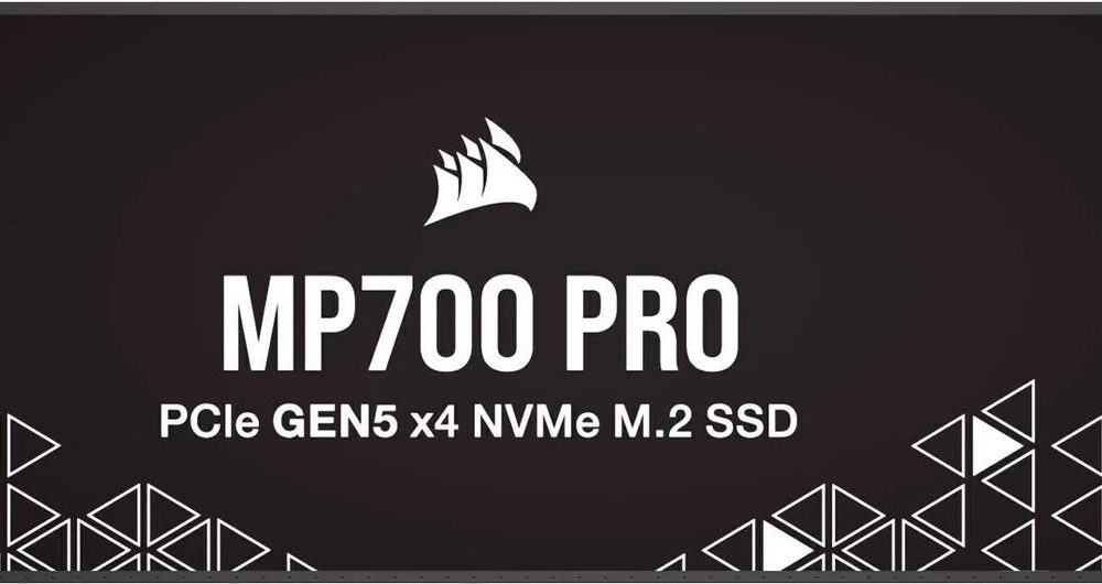 CORSAIR MP700 PRO - SSD - 2TB - intern - M.2 2280 - PCI Express 5,0 x4 (NVMe) - 256-Bit-AES (CSSD-F2000GBMP700PNH)