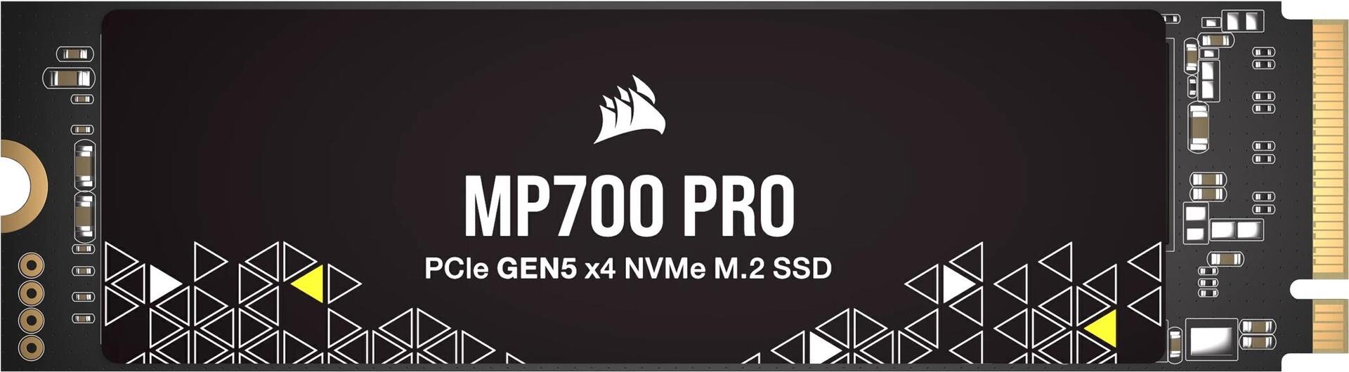 CORSAIR MP700 PRO - SSD - 2TB - intern - M.2 2280 - PCI Express 5,0 x4 (NVMe) - 256-Bit-AES (CSSD-F2000GBMP700PNH)