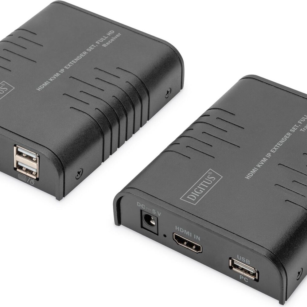 DIGITUS - Extender Set - KVM-Extender - CATx - über CAT 5e - bis zu 120 m (DS-55529)