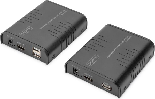 DIGITUS - Extender Set - KVM-Extender - CATx - über CAT 5e - bis zu 120 m (DS-55529)