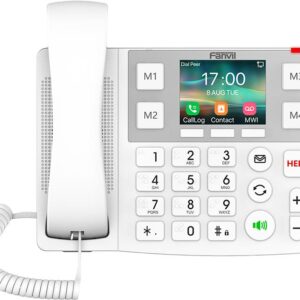 Fanvil X7A - IP-Telefon - Weiß - Kabelgebundenes Mobilteil - 2 Zeilen - 1000 Eintragungen - LCD (X305)