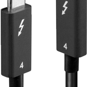 Lindy 2m Thunderbolt 4 Kabel, 40Gbit/s, Aktiv Zum Anschluss von Thunderbolt 4 Geräten mit Datentransferraten bis 40Gbit/s (31121)