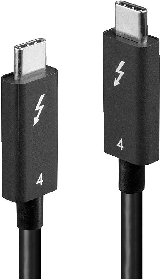 Lindy 2m Thunderbolt 4 Kabel, 40Gbit/s, Aktiv Zum Anschluss von Thunderbolt 4 Geräten mit Datentransferraten bis 40Gbit/s (31121)