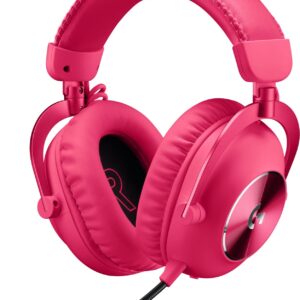 Logitech G Pro X 2 - Headset - ohrumschließend - Bluetooth / LIGHTSPEED - kabellos, kabelgebunden - 3,5 mm Stecker - Geräuschisolierung - Magenta (981-001275)