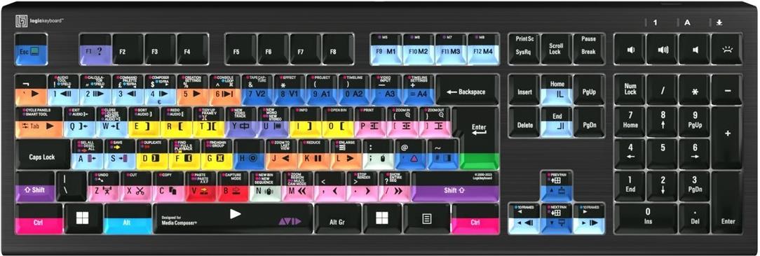 Logickeyboard Avid Media Composer Astra 2 Pro UK PC (LKB-MCOMP-A2PC-UK)